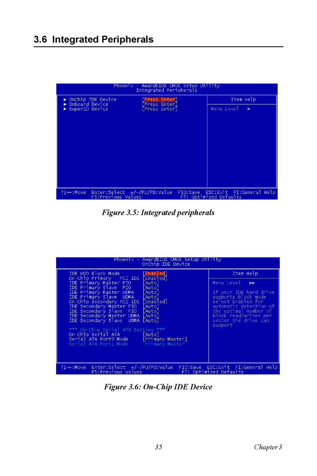 Advantech PCA-6187 user manual Integrated Peripherals, Integrated peripherals 