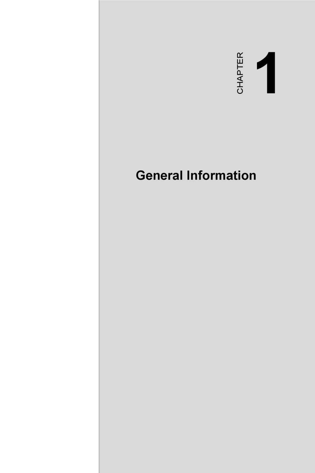 Advantech PCA-6187 user manual General Information, Chapter 