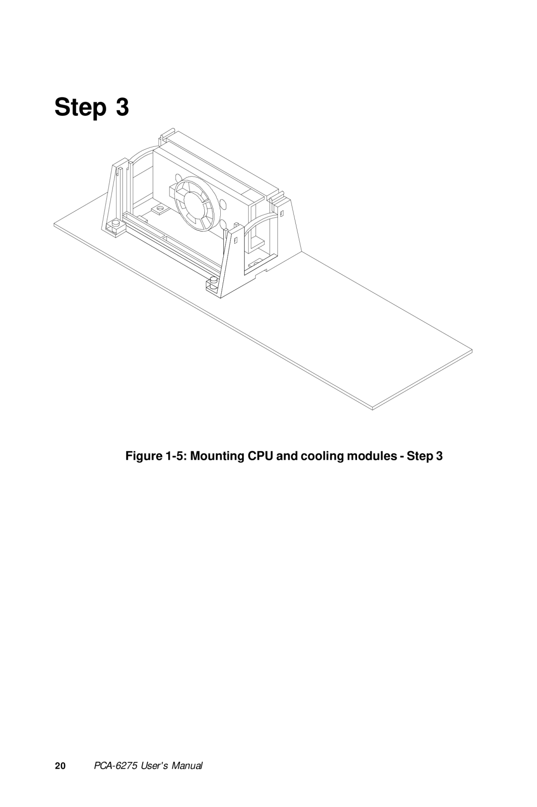 Advantech PCA-6275 manual Step 