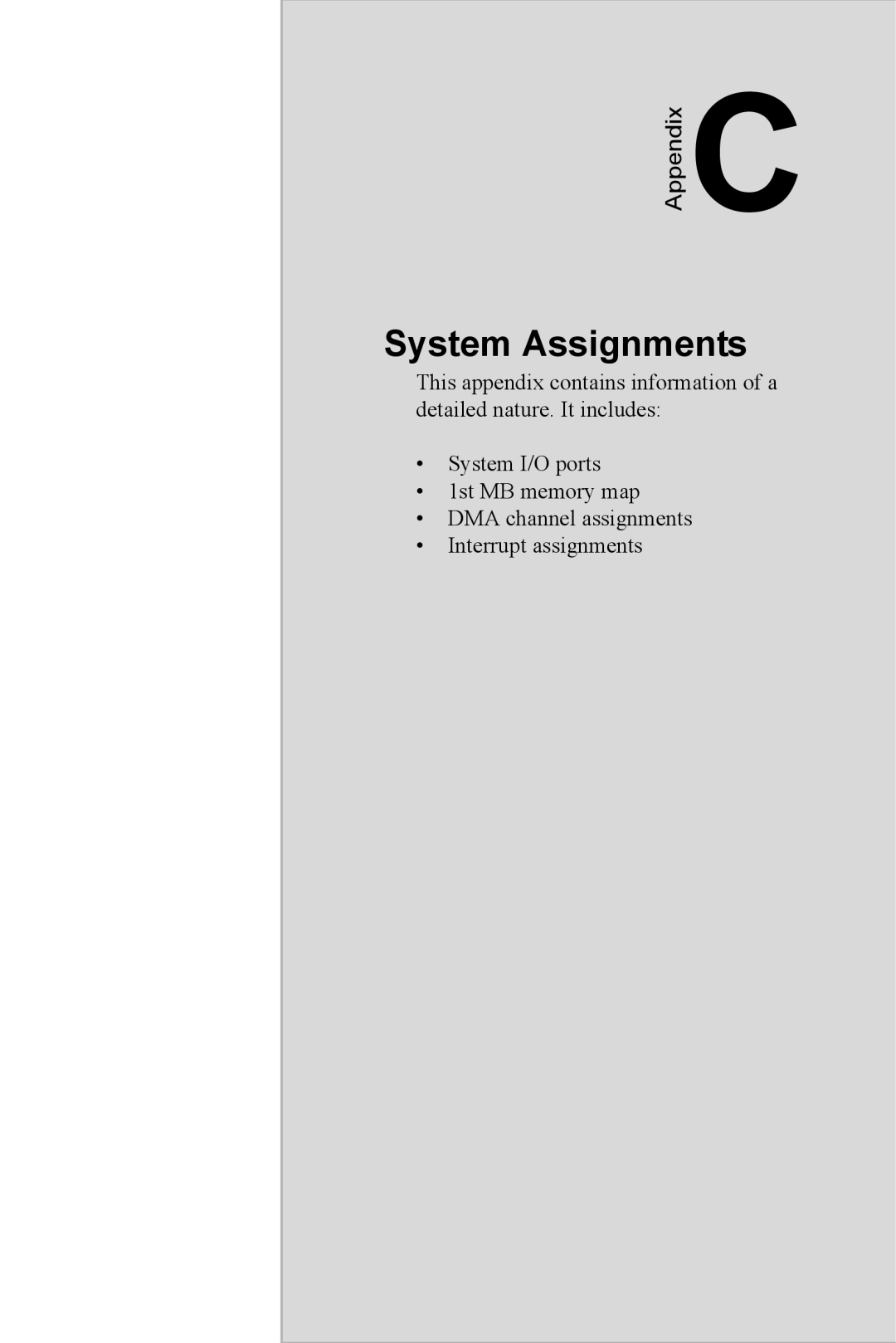 Advantech PCA-6774 user manual System Assignments 