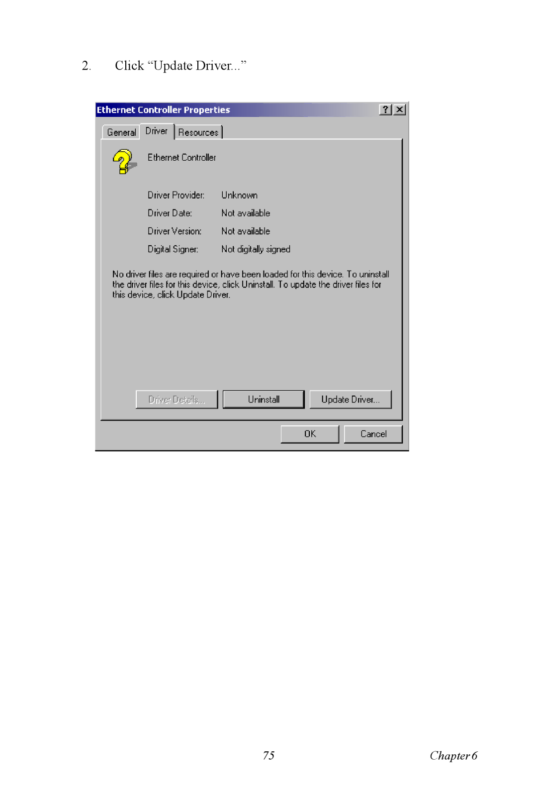 Advantech PCA-6774 user manual Click Update Driver 