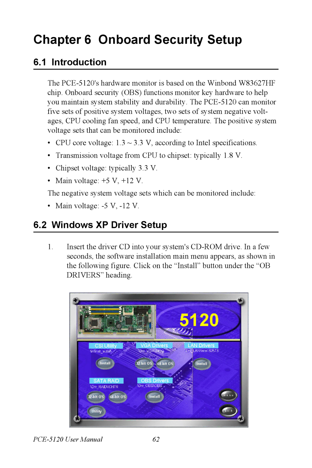 Advantech PCE-5120 user manual Introduction 