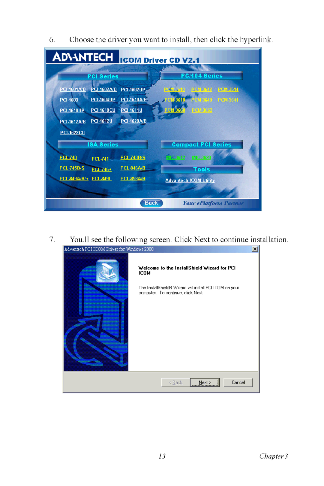 Advantech PCI-1625U user manual 