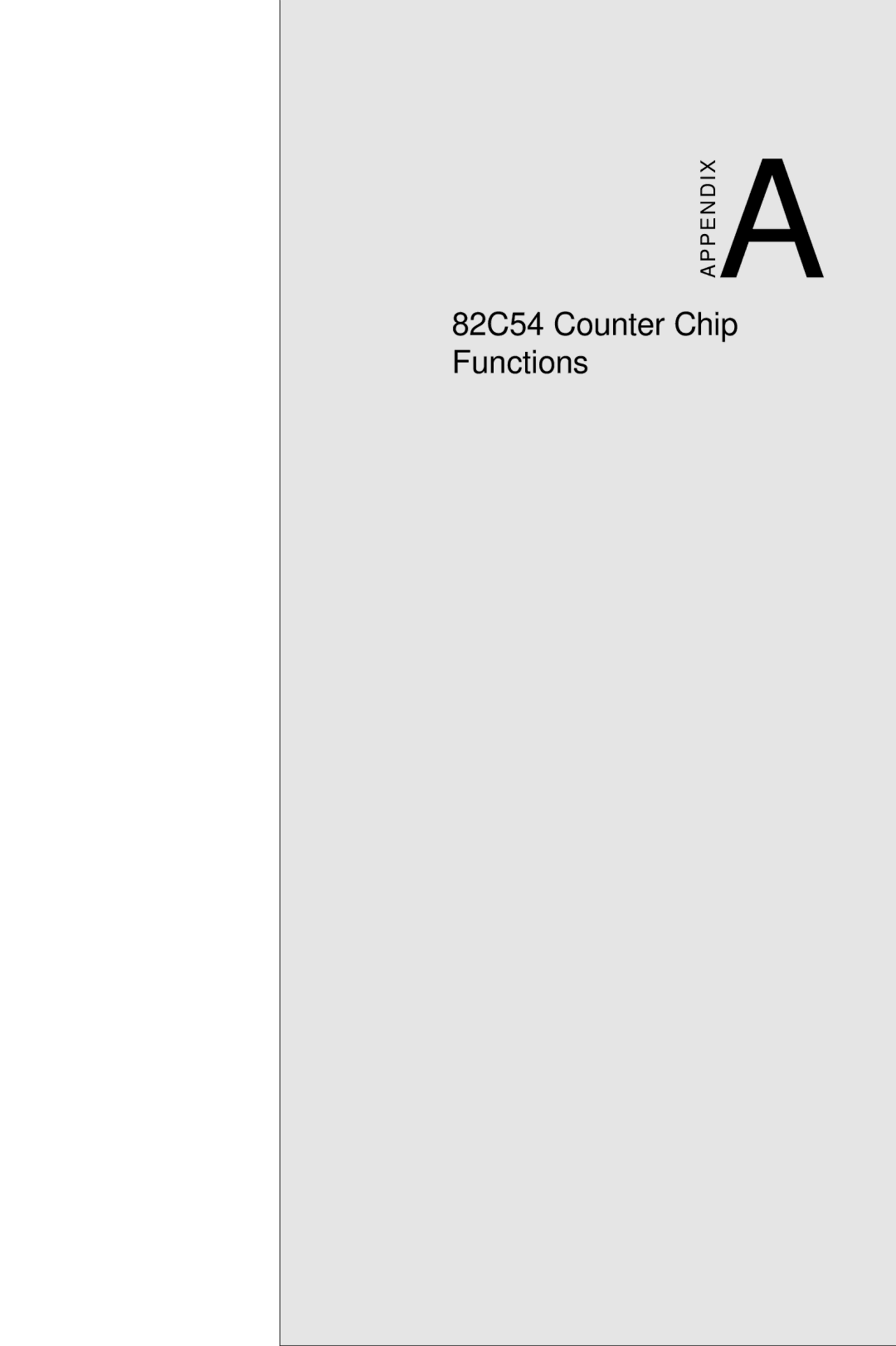 Advantech PCI-1710 user manual 82C54 Counter Chip Functions 