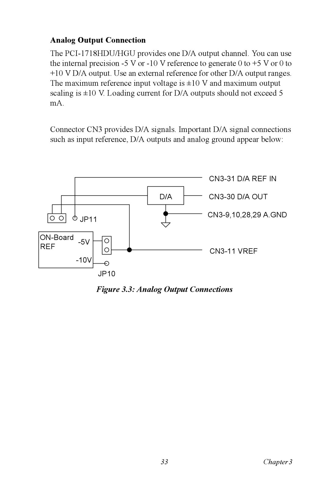 Advantech PCI-1718 Series user manual Analog Output Connections 