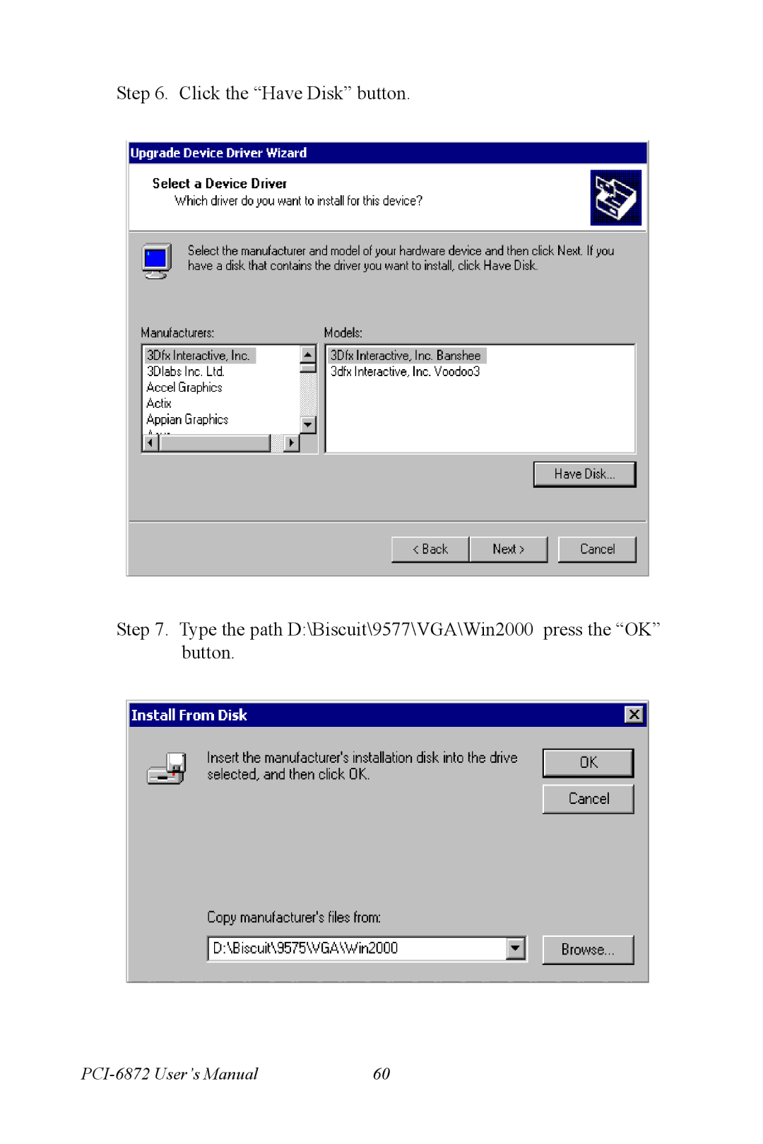 Advantech user manual PCI-6872 User’s Manual 