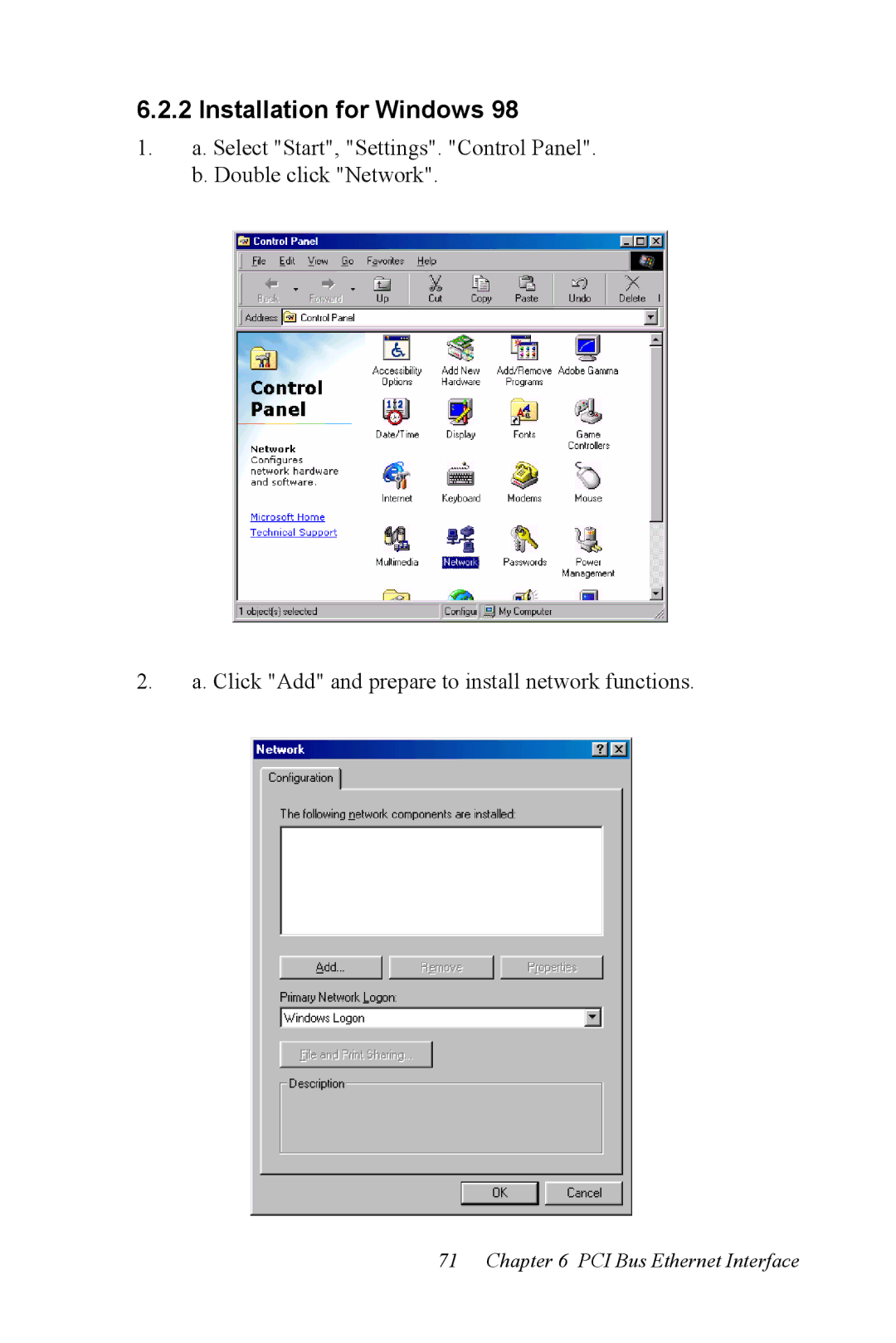 Advantech PCI-6872 user manual PCI Bus Ethernet Interface 