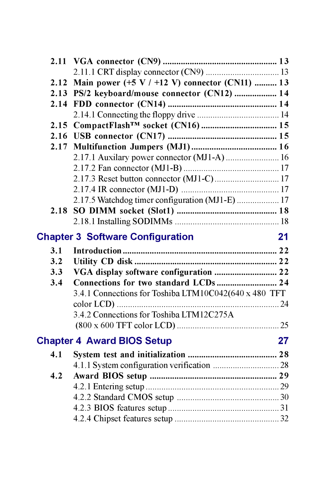 Advantech PCM-3350 Series user manual Software Configuration 