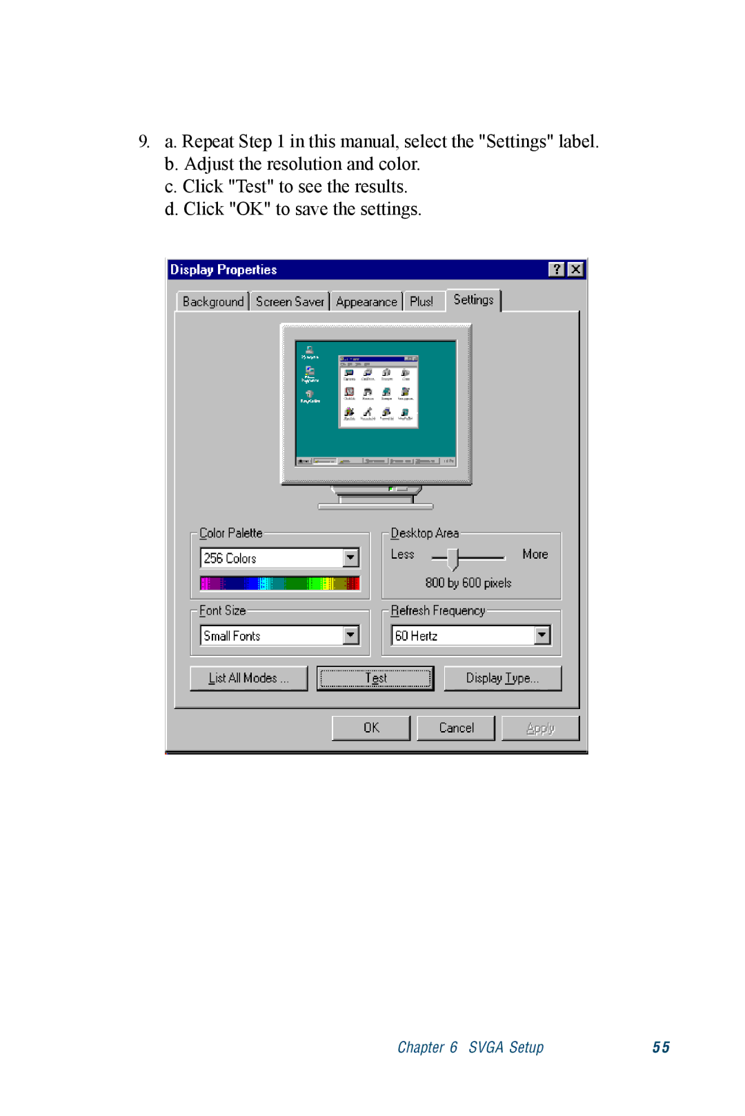 Advantech PCM-3350 Series user manual Svga Setup 