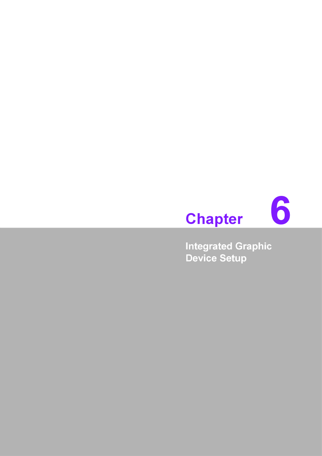 Advantech PCM-3362 user manual Integrated Graphic Device Setup 