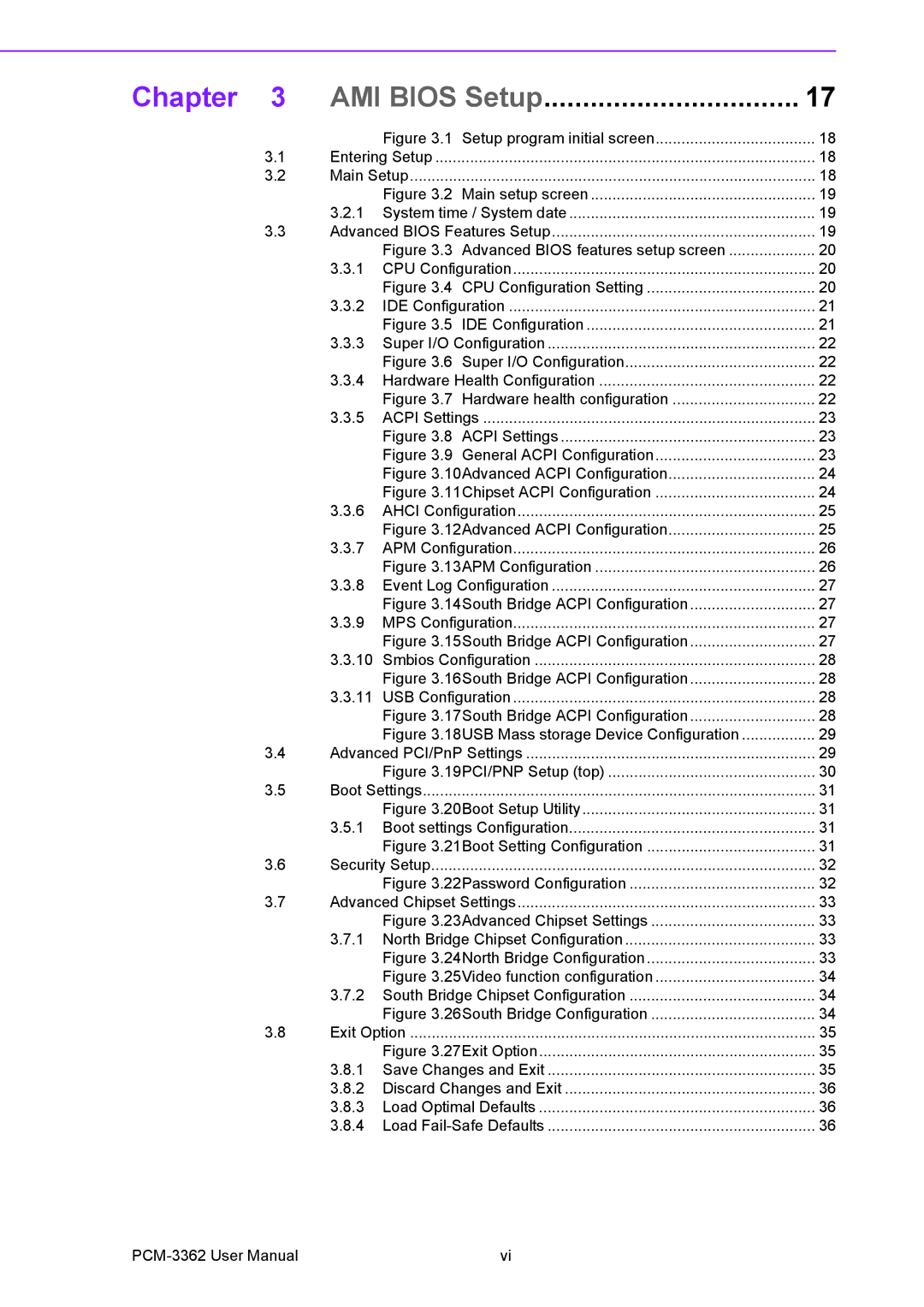 Advantech PCM-3362 user manual AMI Bios Setup 