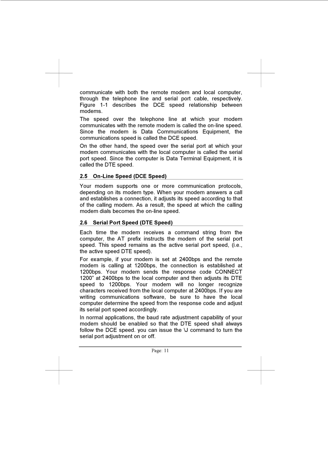 Advantech PCM-3601 user manual On-Line Speed DCE Speed, Serial Port Speed DTE Speed 