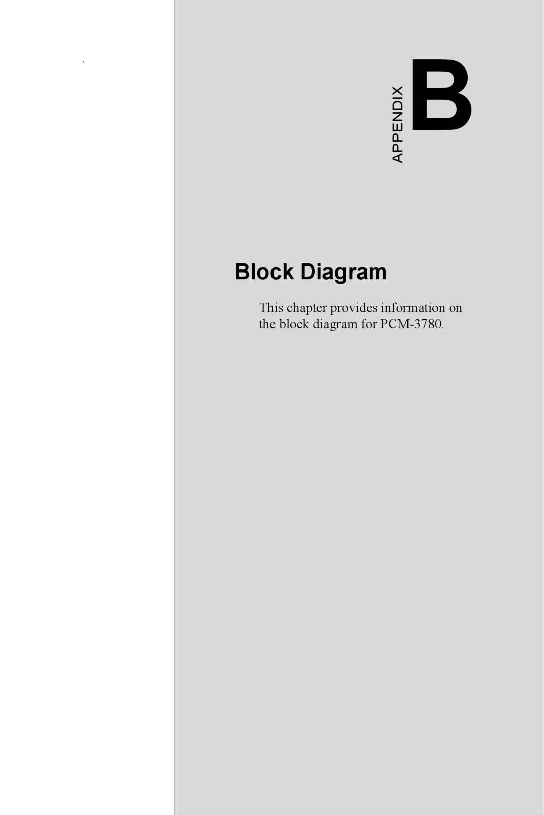 Advantech PCM-3780 manual Block Diagram 