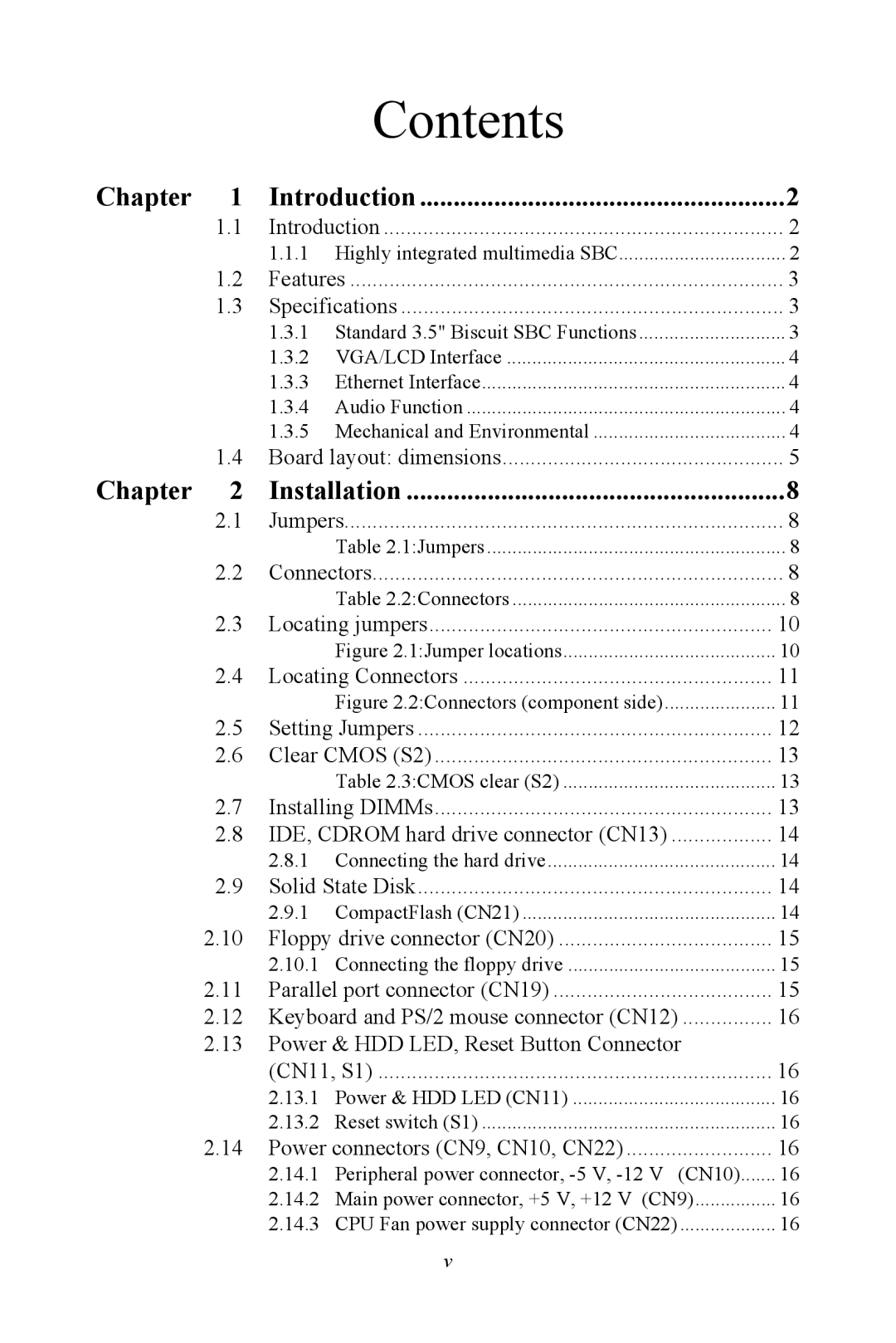 Advantech PCM-9372 user manual Contents 