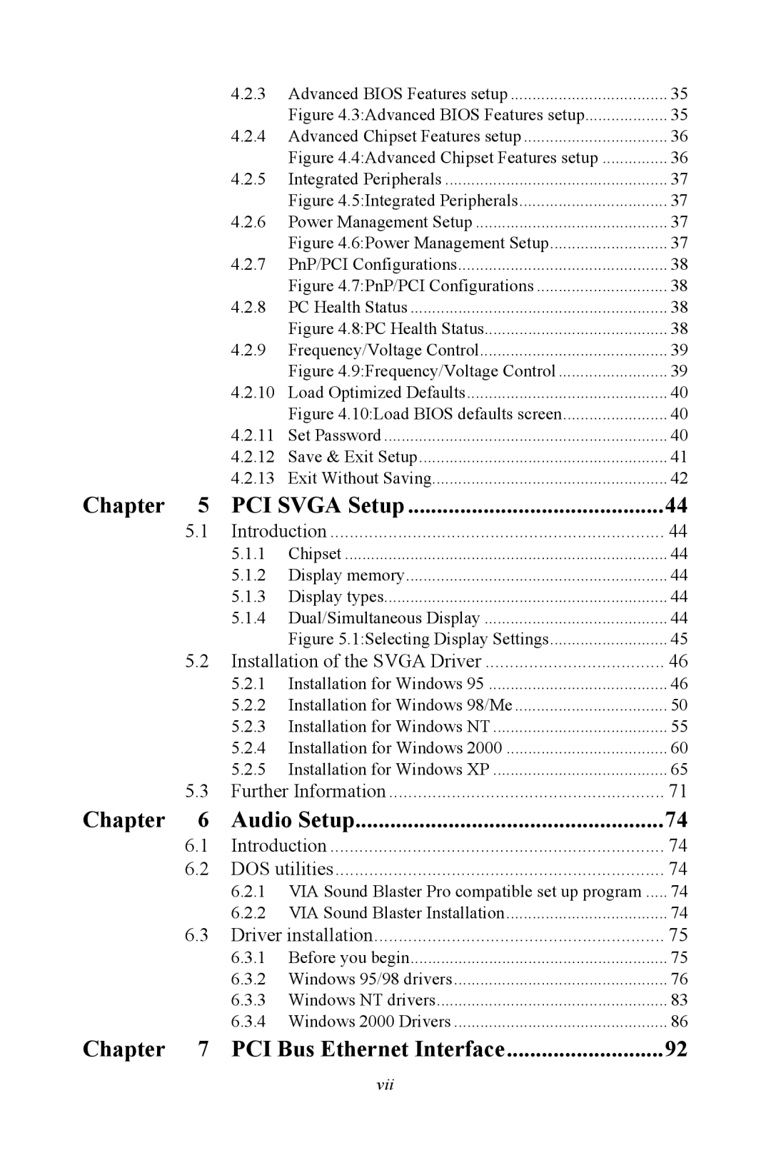 Advantech PCM-9372 user manual Chapter PCI Svga Setup 