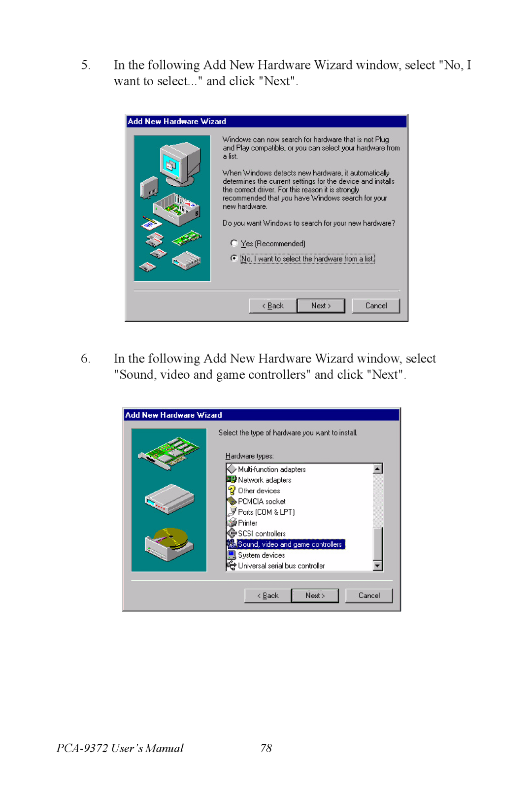 Advantech PCM-9372 user manual PCA-9372 User’s Manual 