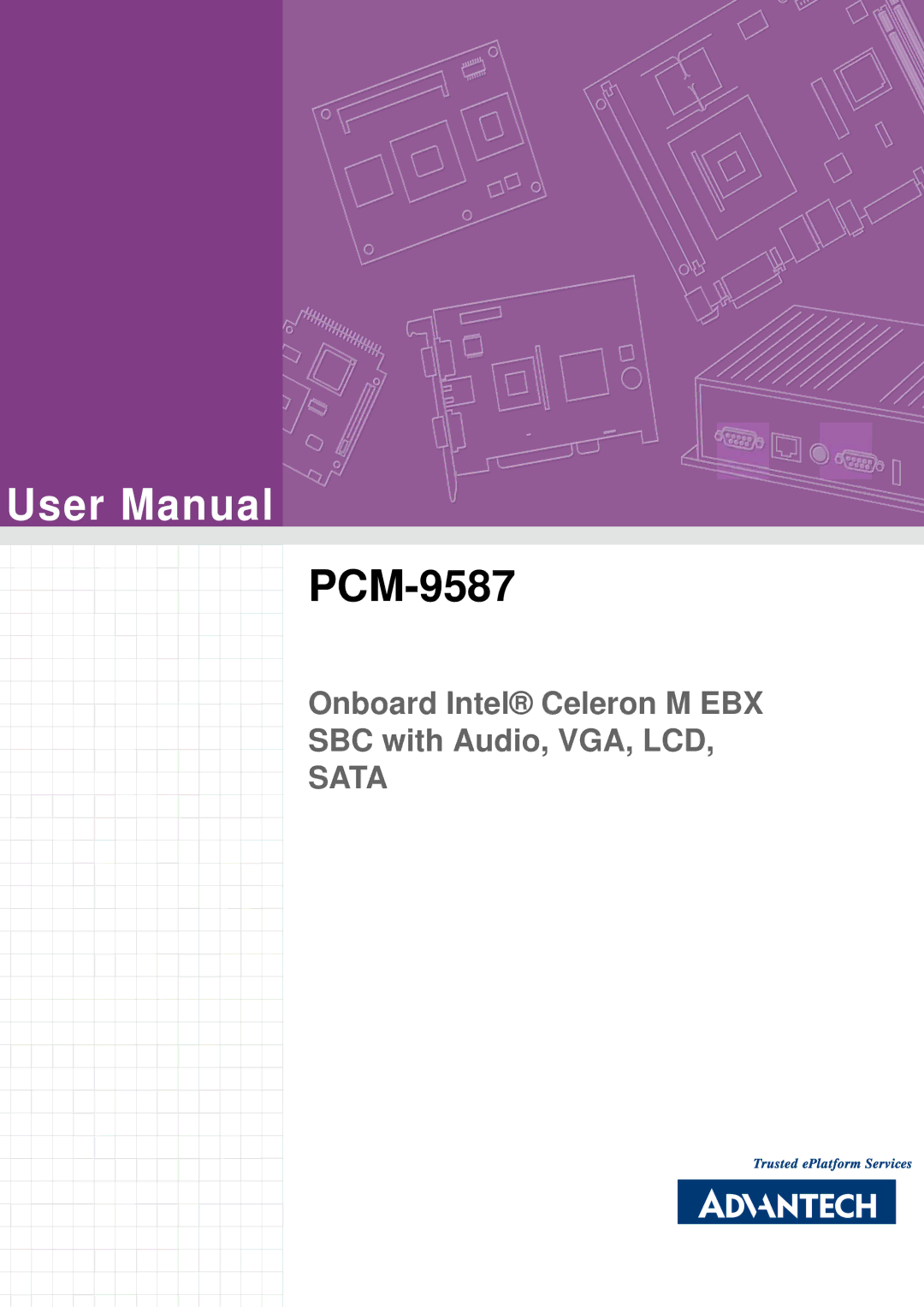 Advantech PCM-9587 user manual 