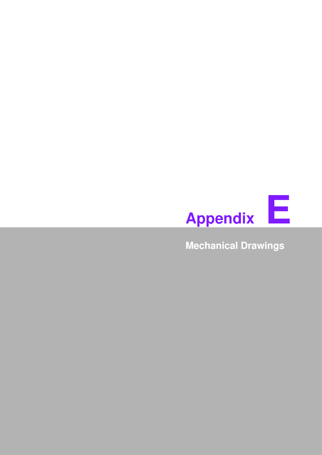 Advantech PCM-9587 user manual Appendix E, Mechanical Drawings 