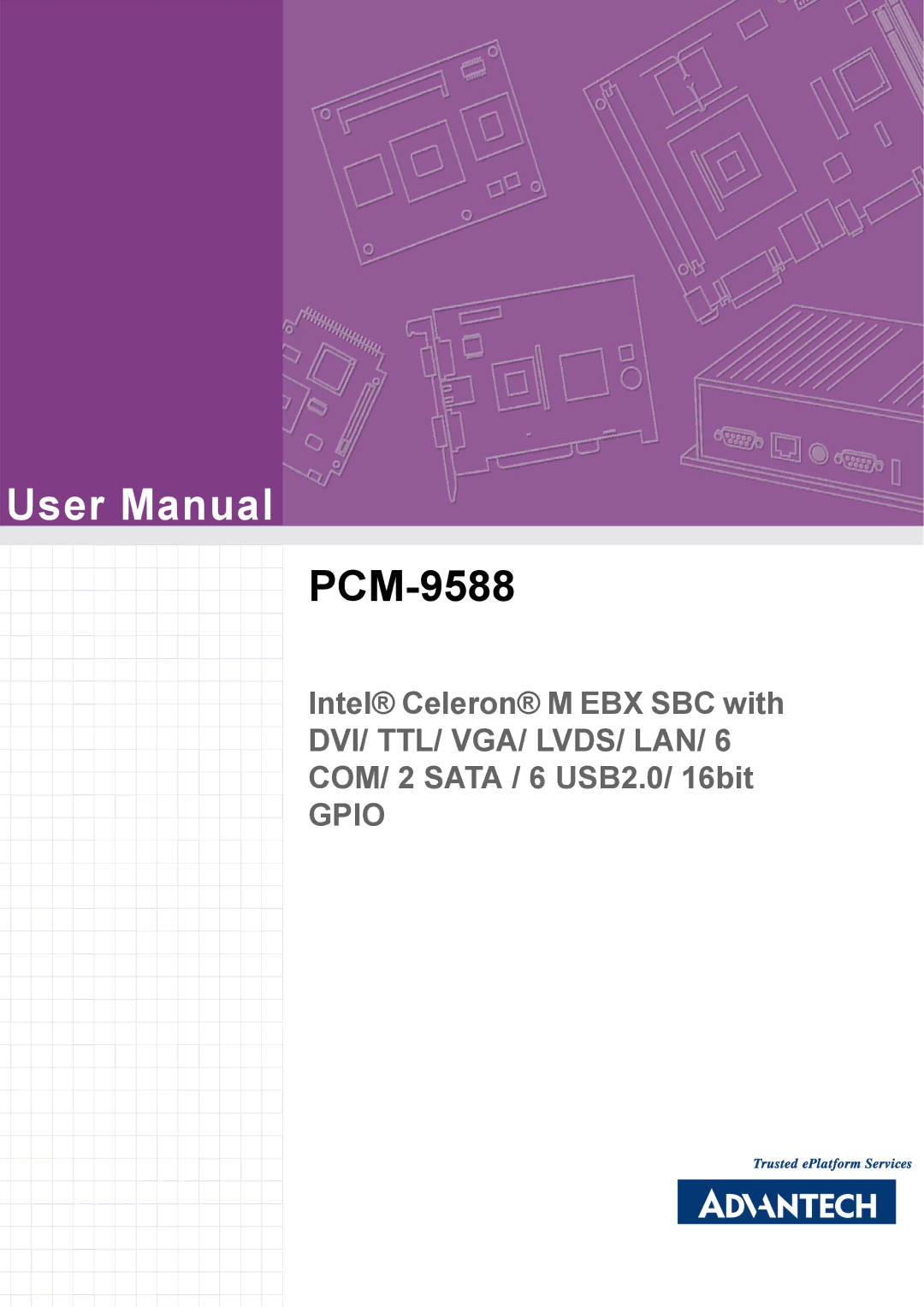 Advantech PCM-9588 user manual 