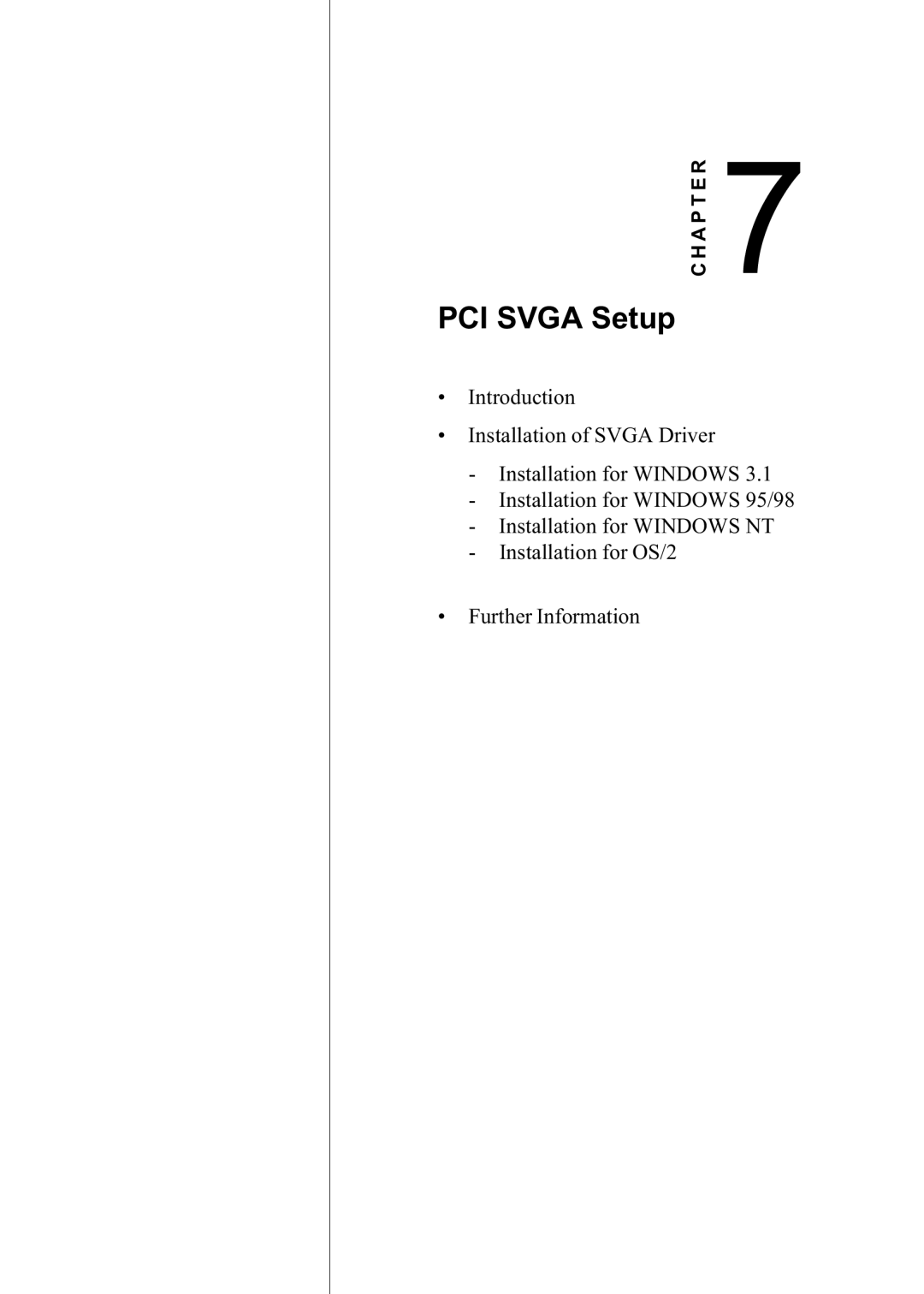 Advantech PPC-150 manual PCI Svga Setup 