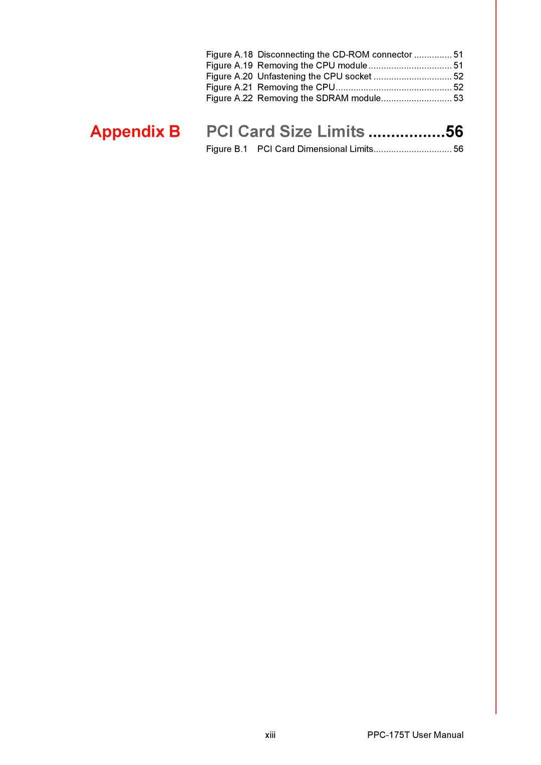 Advantech PPC-175T user manual Appendix B, Figure A.18 Disconnecting the CD-ROM connector 