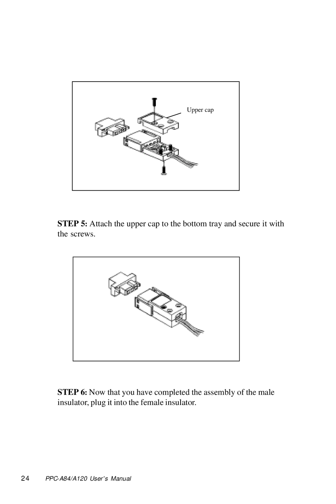 Advantech PPC-A84/A120-X5X user manual Upper cap 