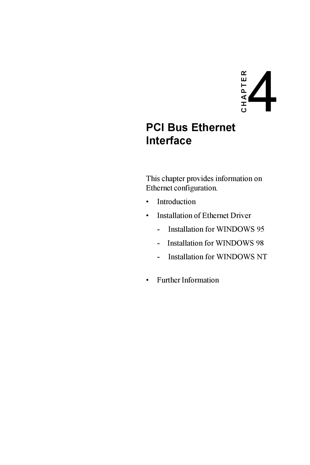 Advantech PPC-A84/A120-X5X user manual PCI Bus Ethernet Interface 