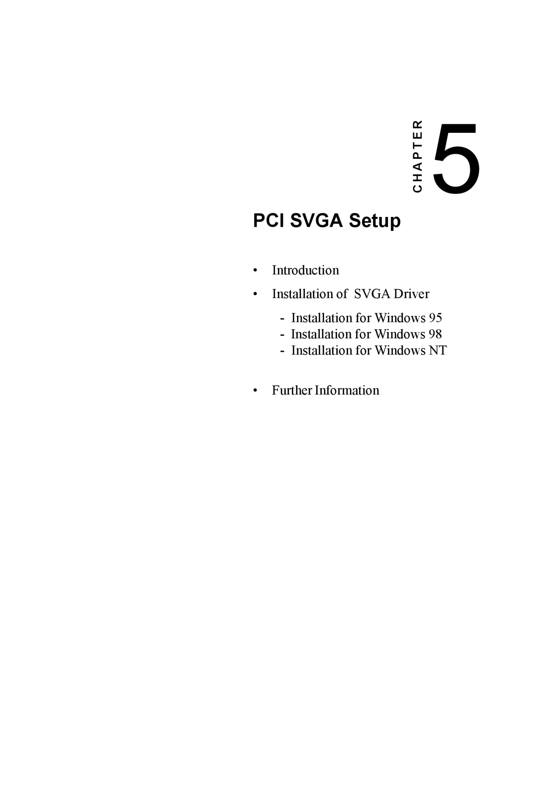 Advantech PPC-A84/A120-X5X user manual PCI Svga Setup 