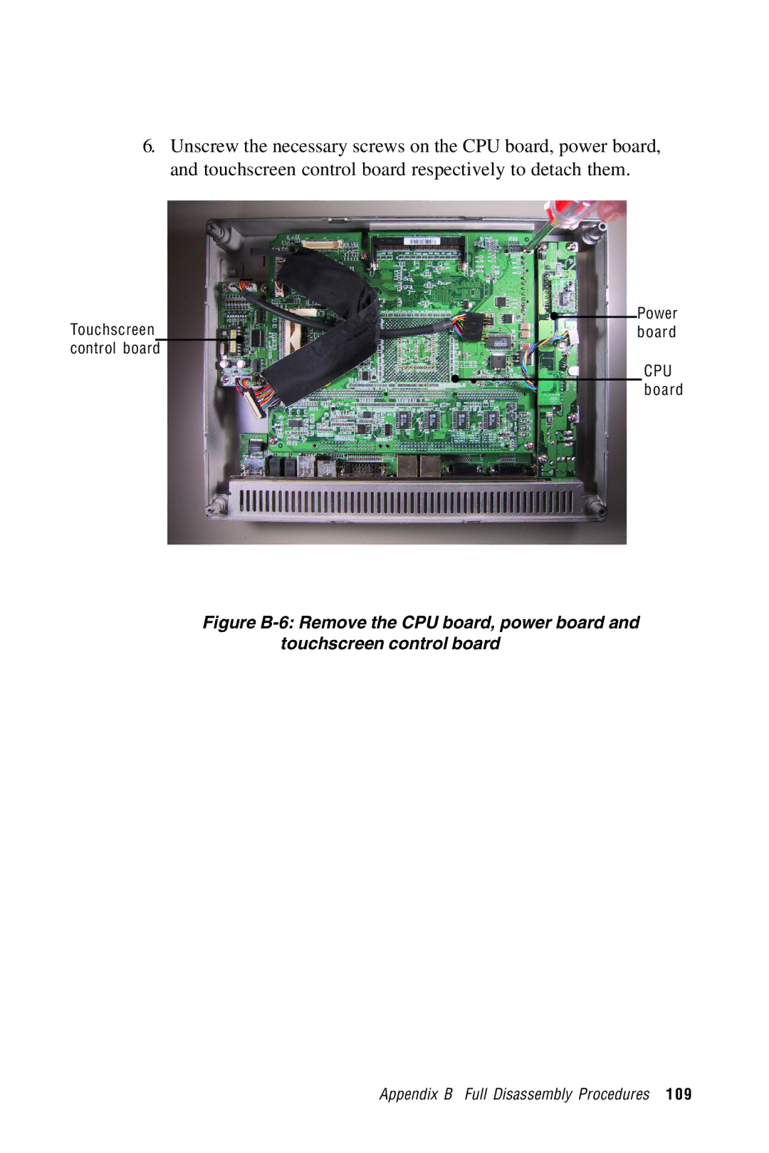 Advantech PPC-S123 manual Power Touchscreenboard control board CPU board 