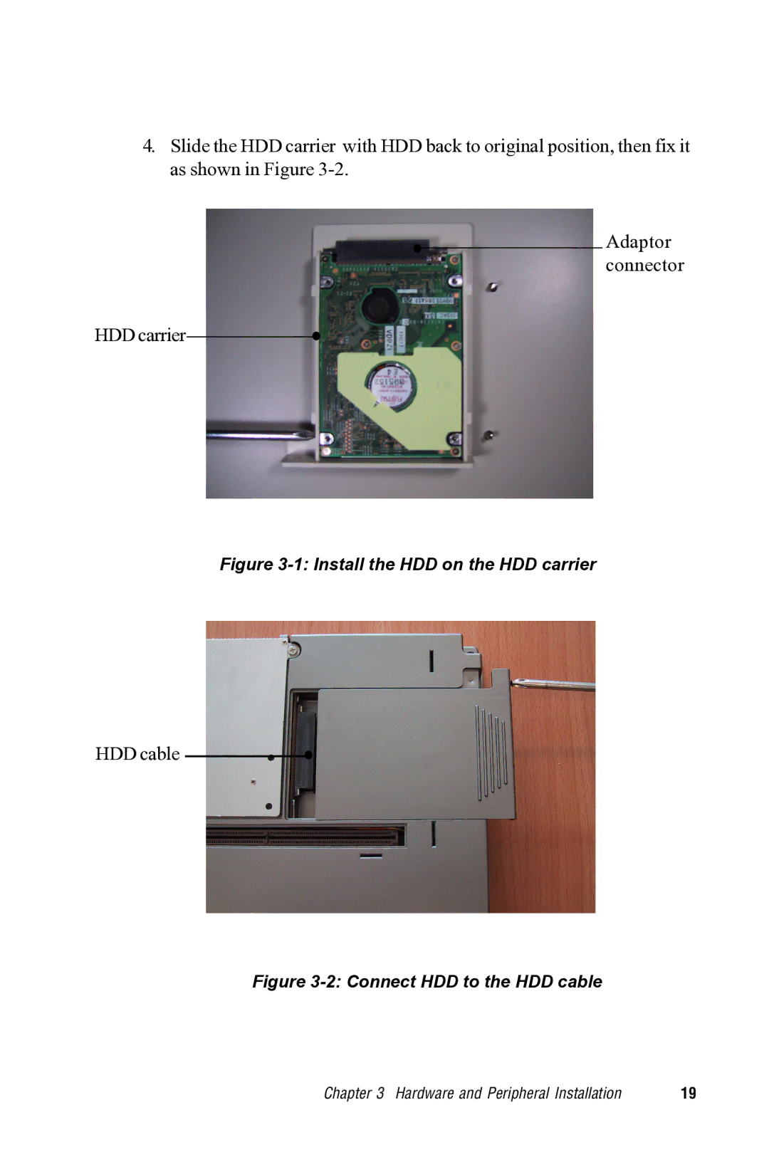 Advantech PPC-S123 manual HDD cable 