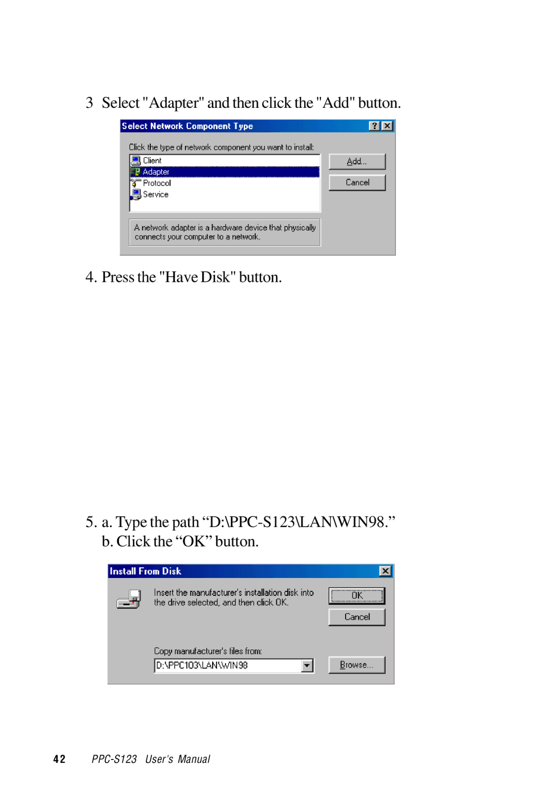 Advantech PPC-S123 manual 