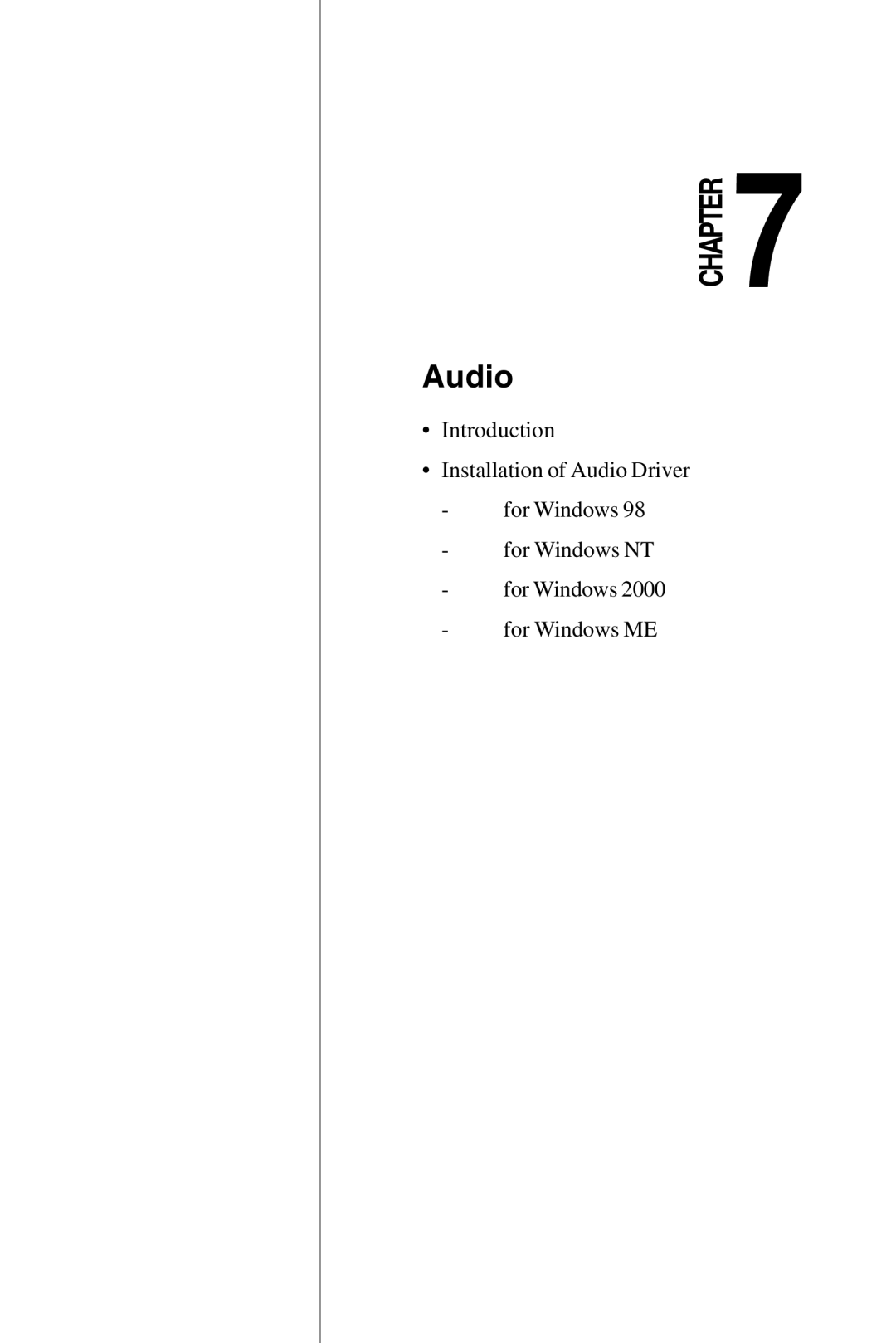 Advantech PPC-S123 manual Audio 