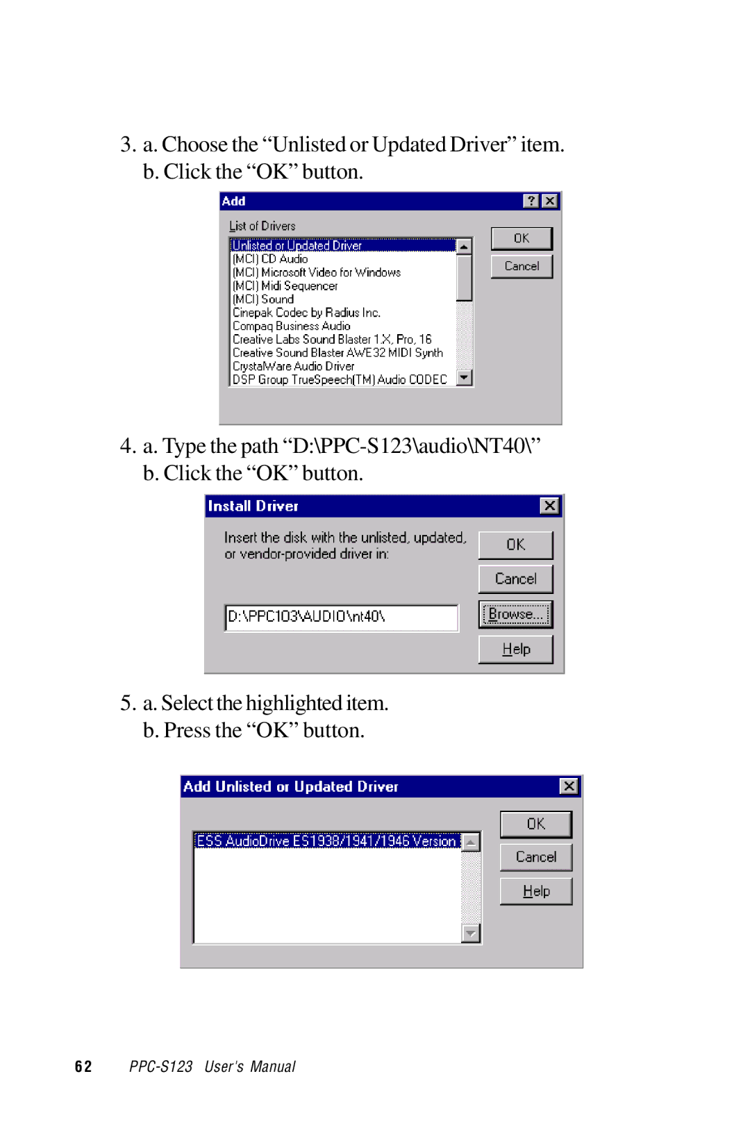 Advantech PPC-S123 manual 