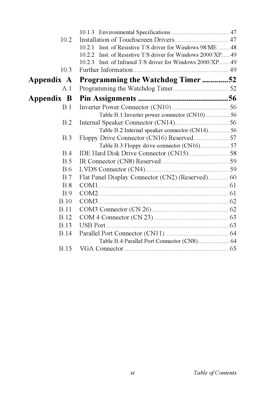 Advantech PPC-V106 user manual Appendix a Programming the Watchdog Timer 