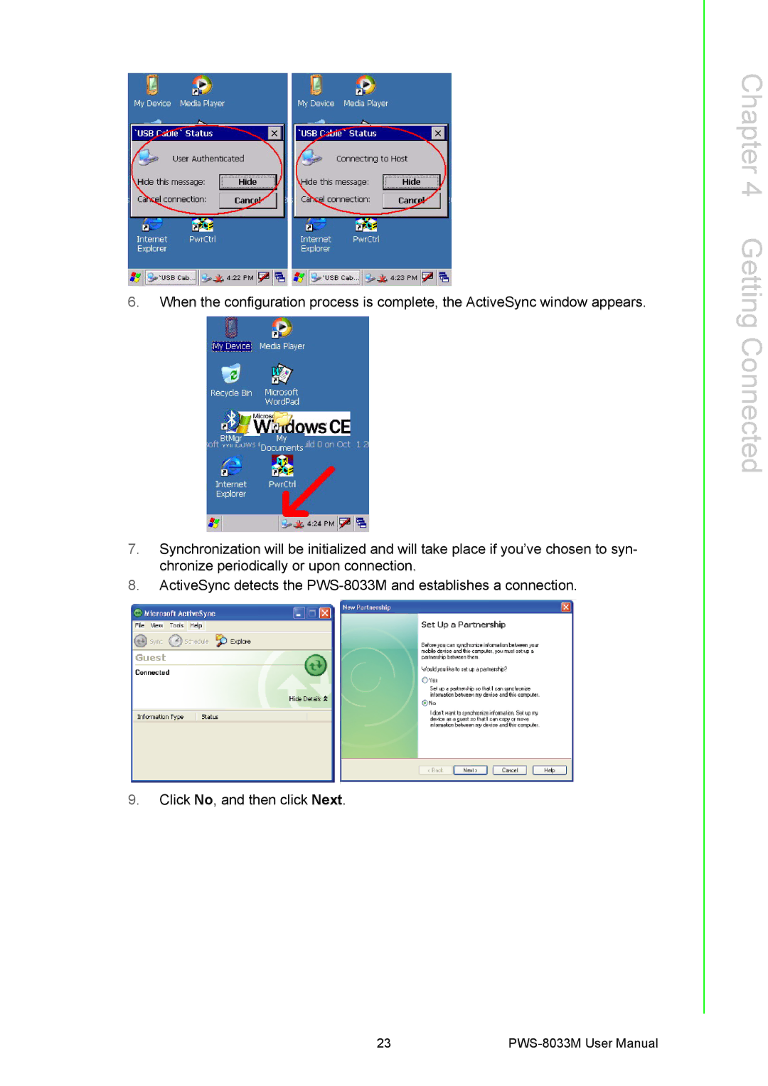 Advantech PWS-8033M manual Getting Connected 