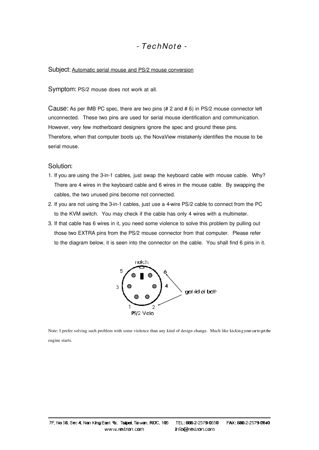 Advantech RMD-1150 user manual TechNote 