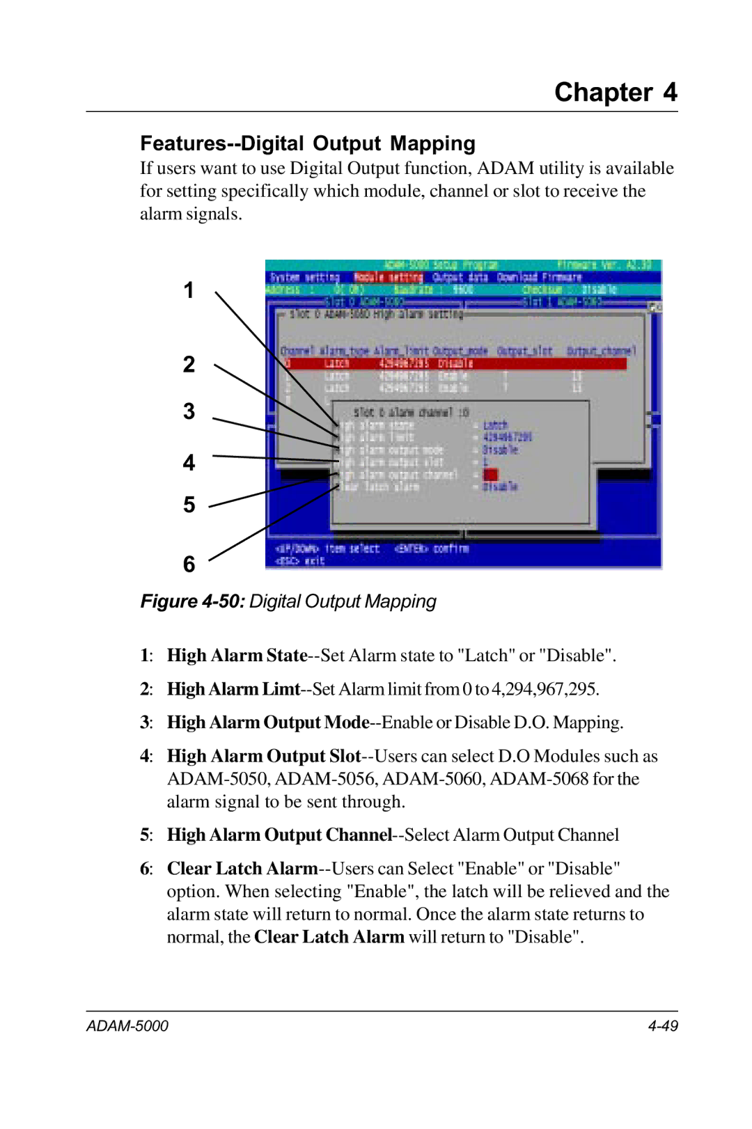 Advantech RS-485 user manual Features--Digital Output Mapping 