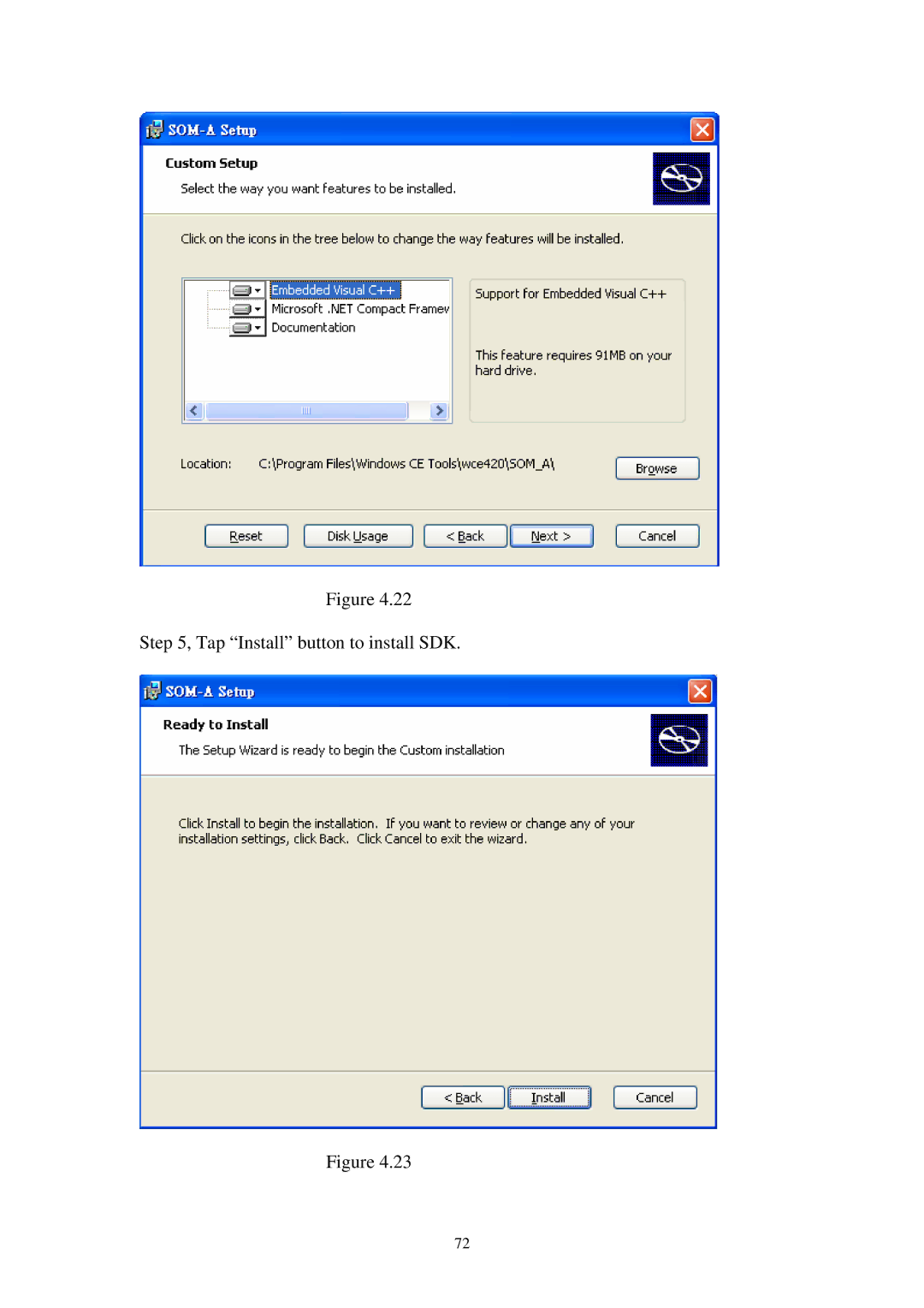 Advantech SPC-57 user manual Tap Install button to install SDK 