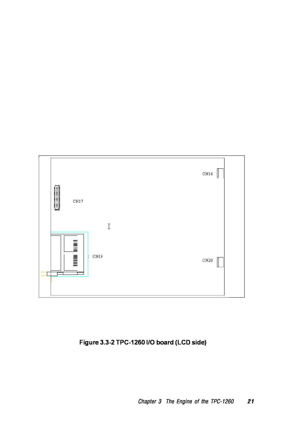 Advantech manual 3-2 TPC-1260 I/O board LCD side, The Engine of the TPC-1260 