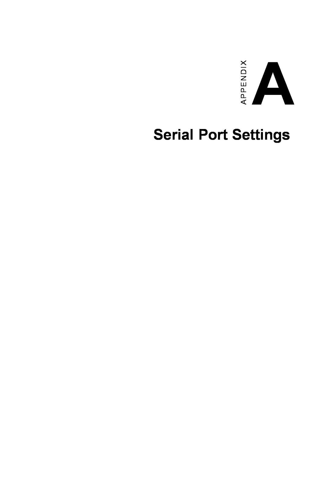 Advantech TPC-1260 manual Serial Port Settings 