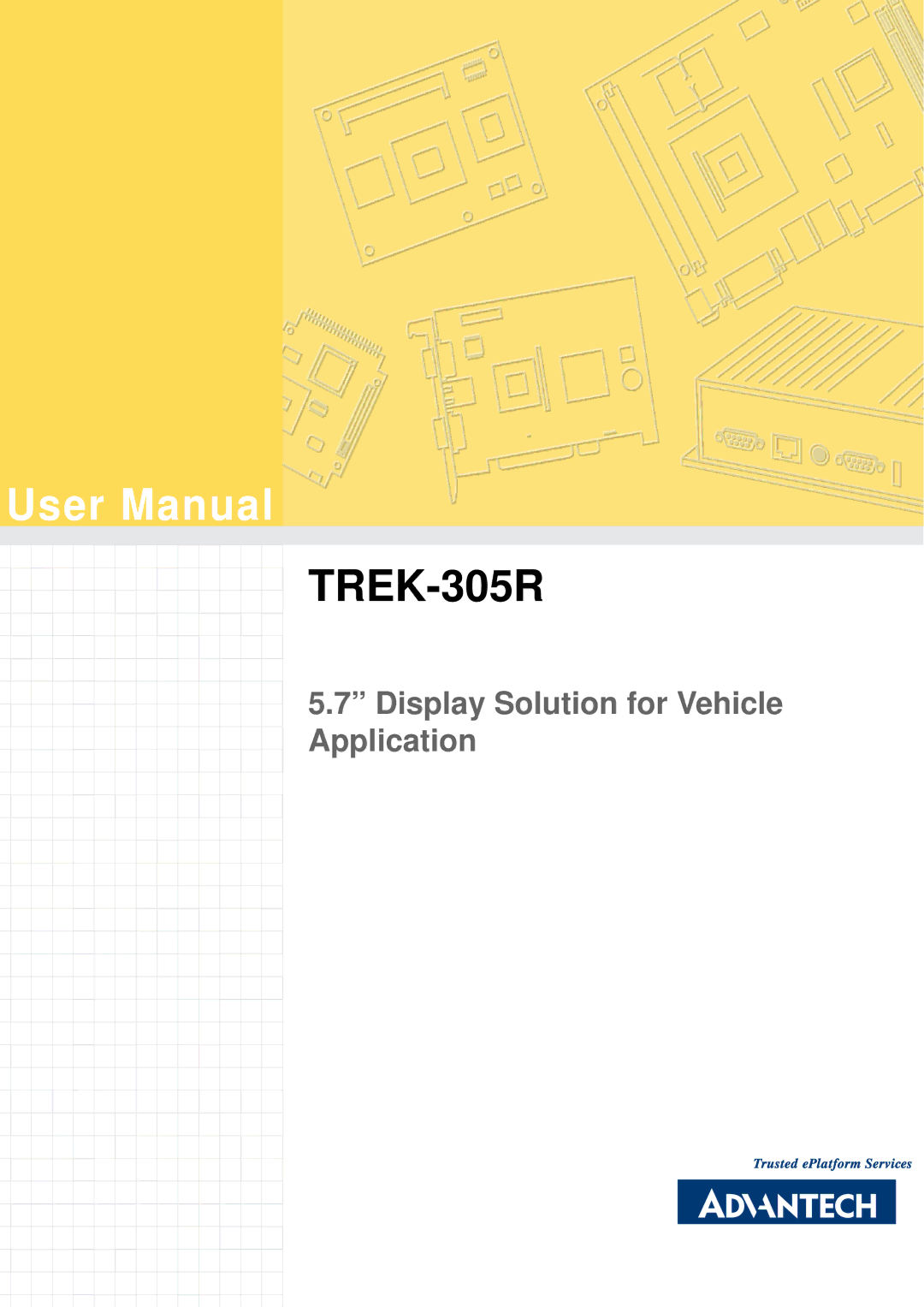 Advantech TREK-305R user manual 