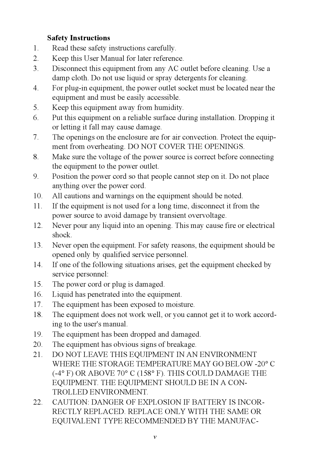 Advantech UNO 2173A/AF user manual Safety Instructions 