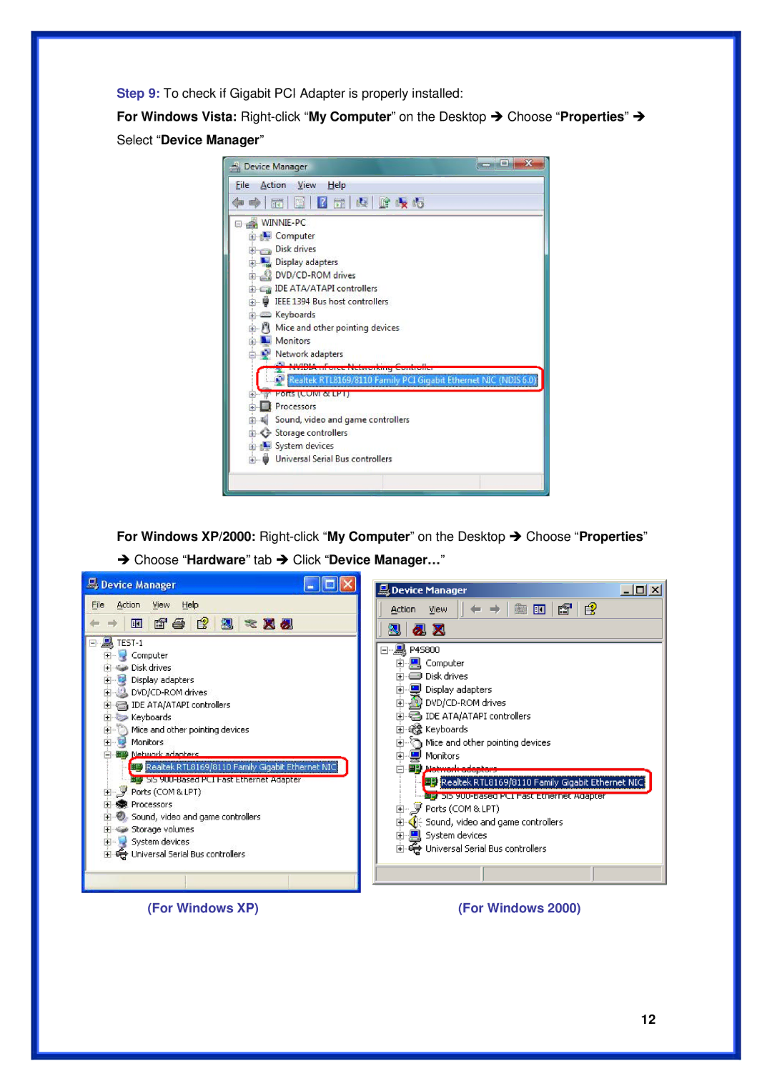 Advantek Networks ALN-328R user manual For Windows XP 