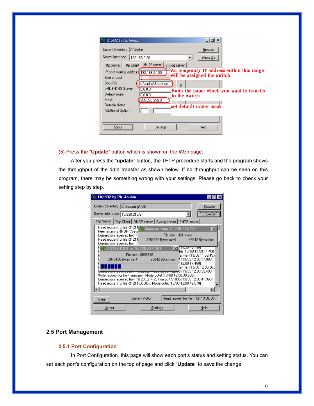 Advantek Networks ANS-24RV user manual Port Management, Port Configuration 