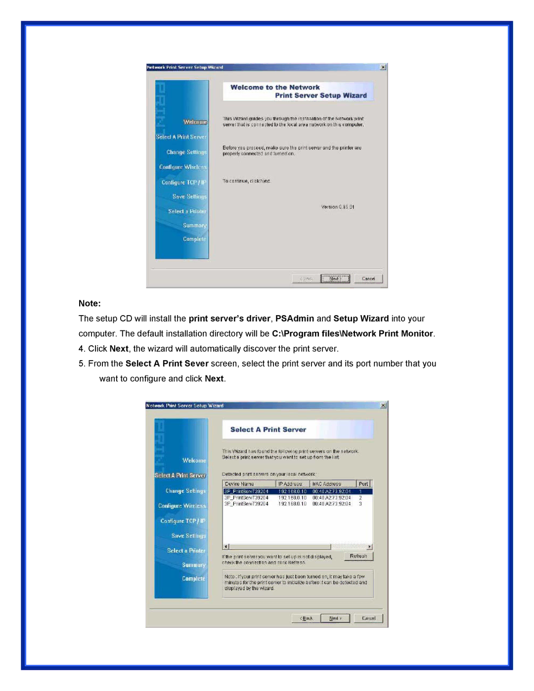 Advantek Networks APS-U3100 user manual 