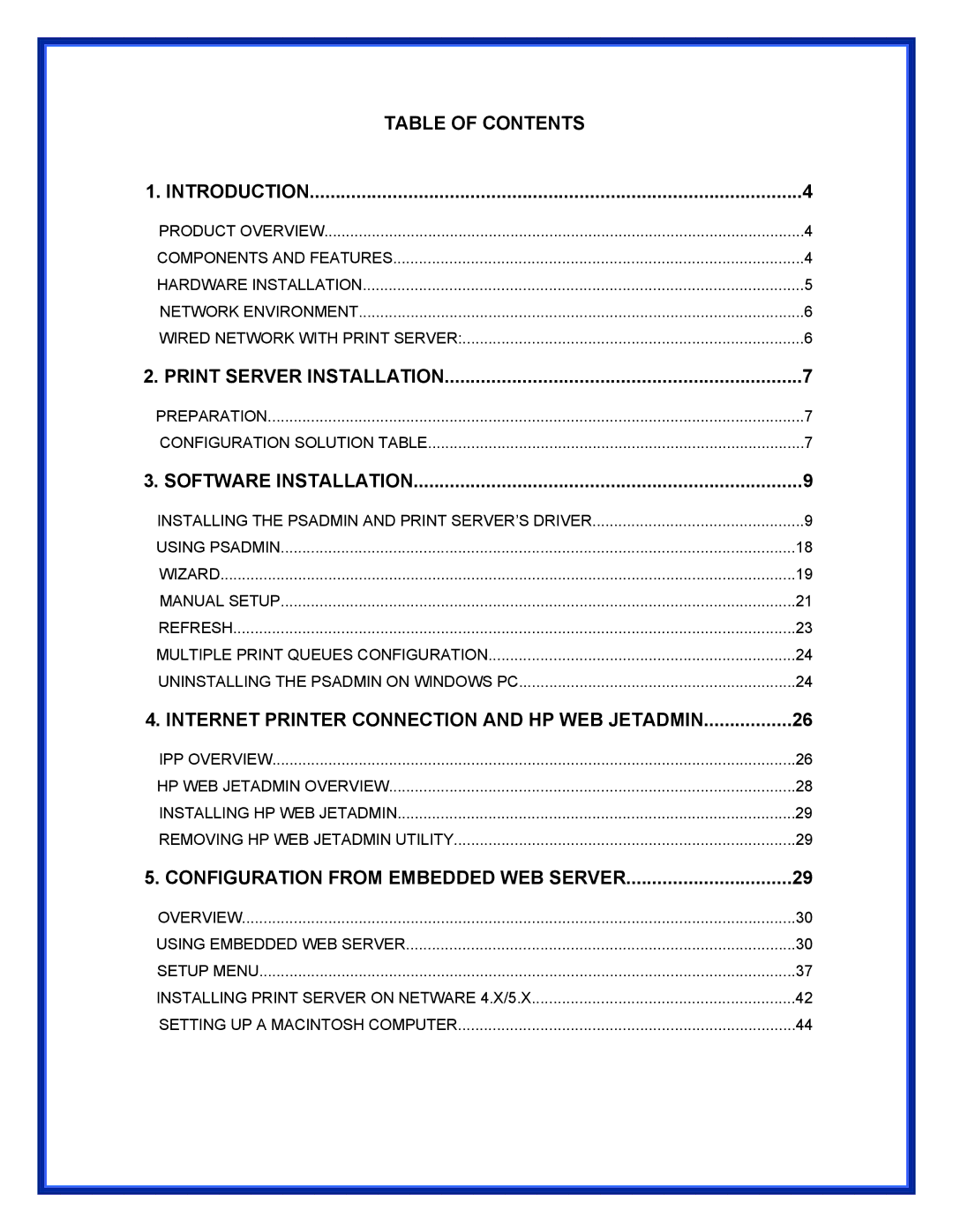 Advantek Networks APS-U3100 user manual Print Server Installation 