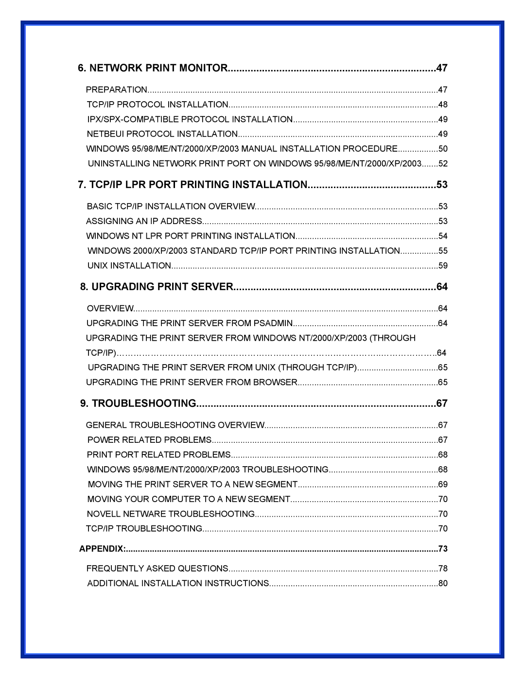 Advantek Networks APS-U3100 user manual Network Print Monitor 