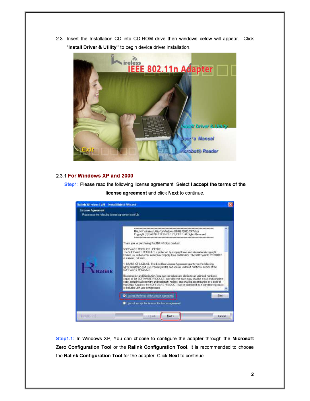 Advantek Networks AWN-11N-PCI manual For Windows XP and 