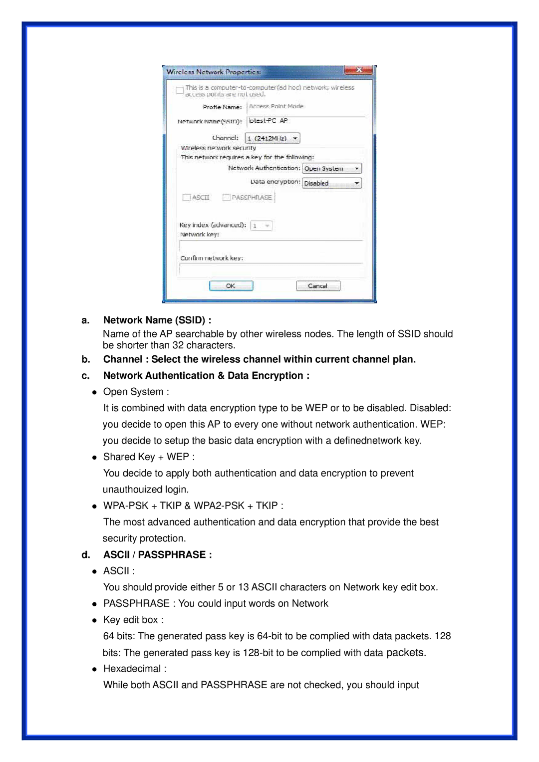 Advantek Networks AWN-11N-USB manual Network Name Ssid 