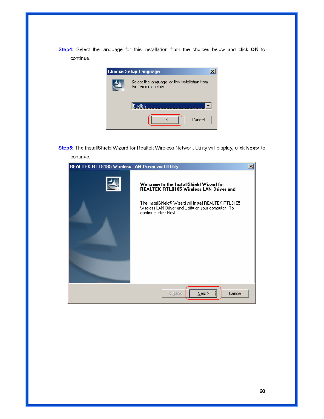 Advantek Networks AWN-PCI-54R user manual 